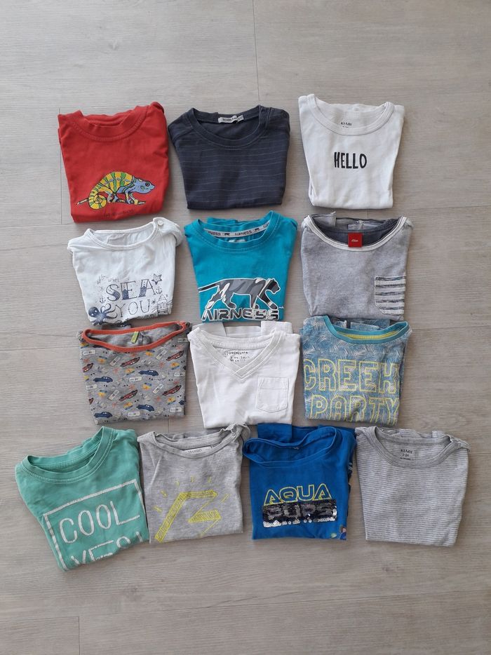 13 t-shirts 3 ans