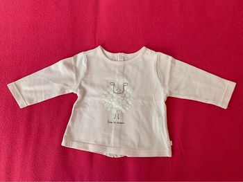 Blouse longues manches Obaïbi 3 mois - 59 cm