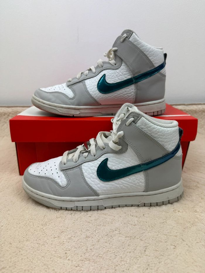 Nike Dunk High Rétro Grey Fog Taille 40 - photo numéro 2