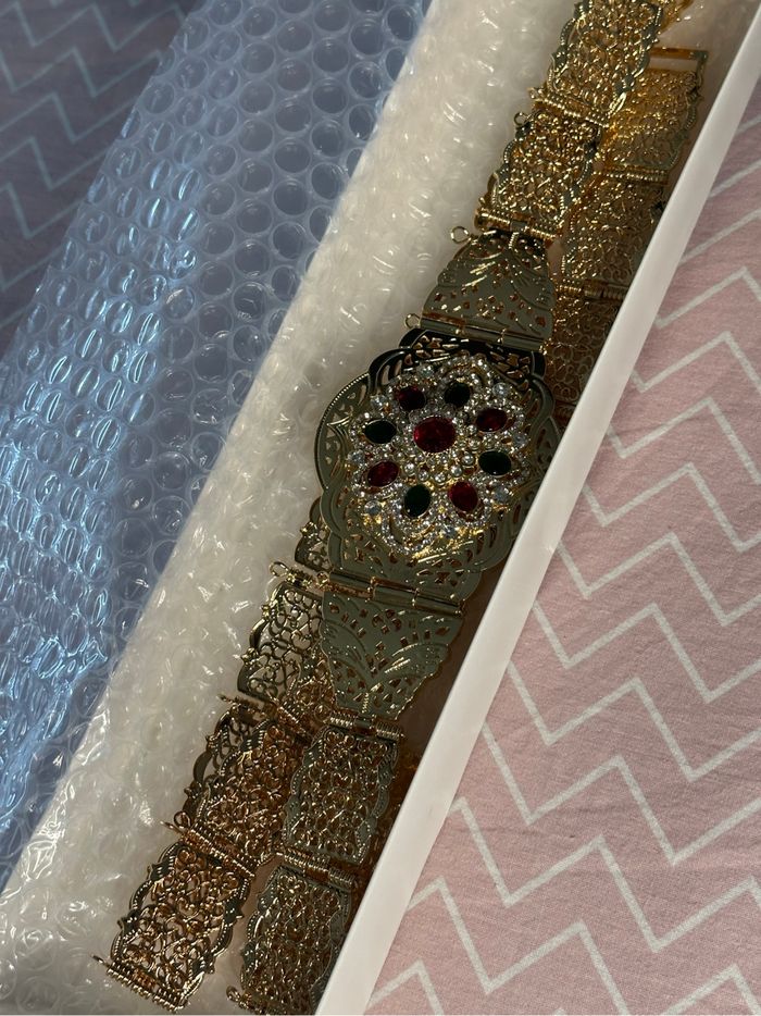 Ceinture  ajustable pour caftan et takchita - photo numéro 2