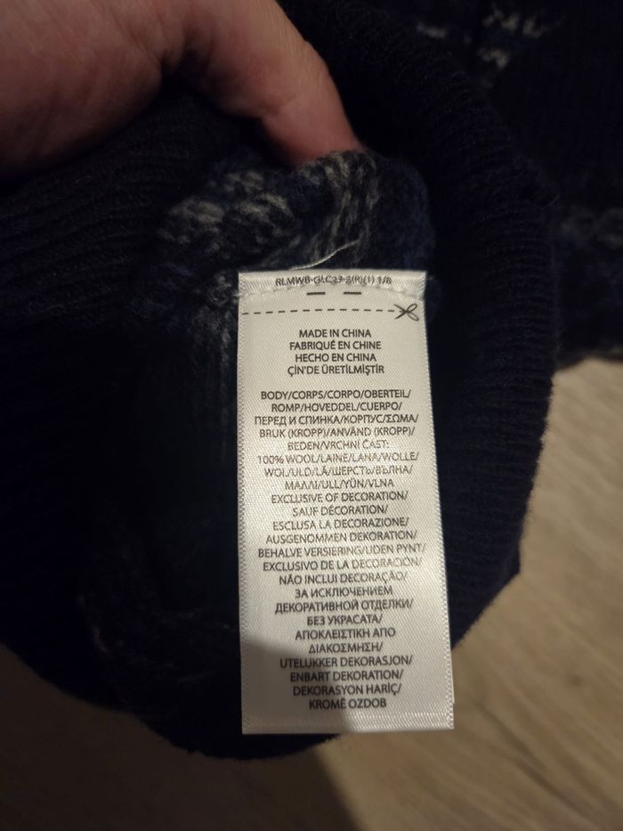 🧶 Pull Ralph Lauren Homme 100% Laine logo brodé – Taille XL – Neuf avec étiquette - photo numéro 6