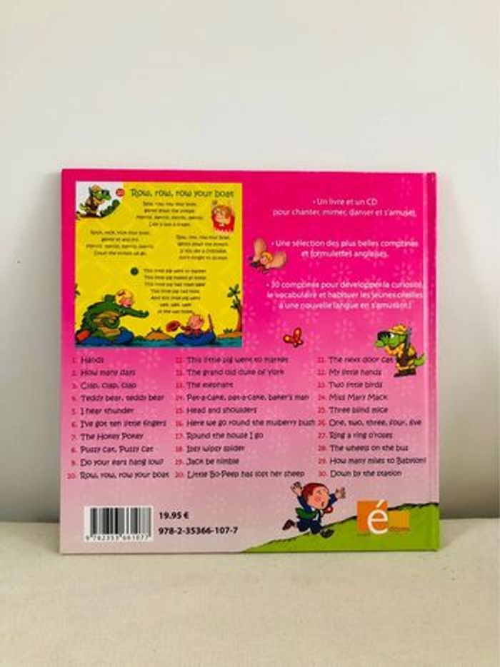 Livre mes 30 premières comptines anglaises avec CD neuf - photo numéro 2