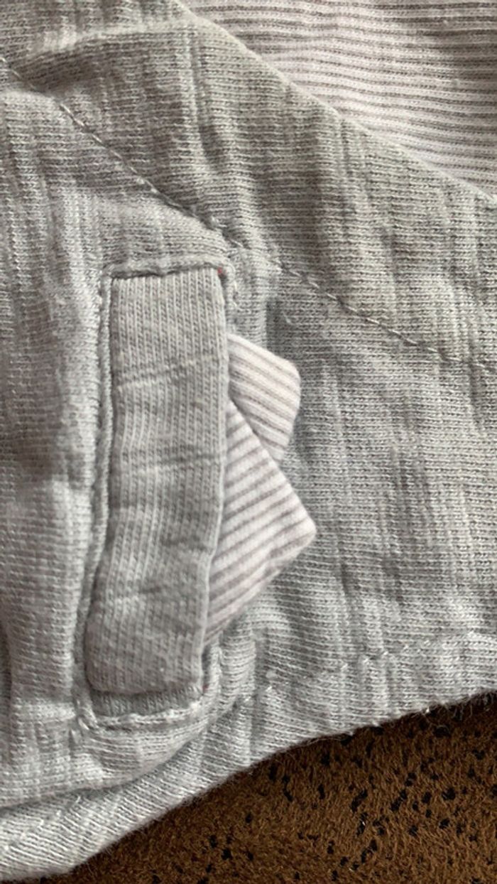 Gilet sans manche In Extenso 68 cm gris - photo numéro 3