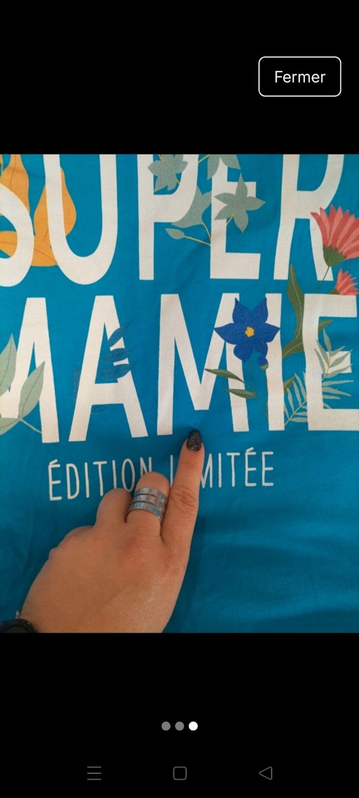 T shirt super mamie - photo numéro 3