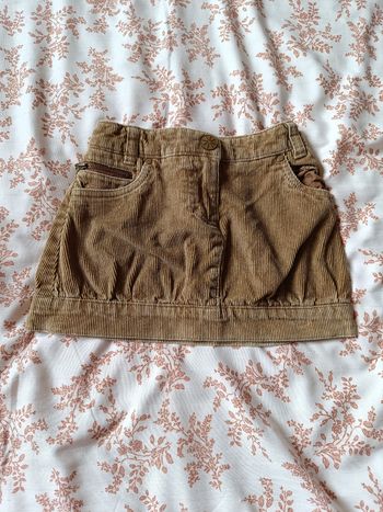 Jupe velours fille 4 ans