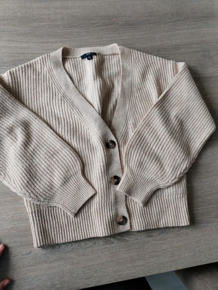 Gilet beige taille xs
