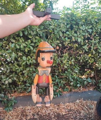 Grande marionnette en bois Pinocchio