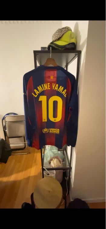 Maillot Foot Barça Yamal manches longues