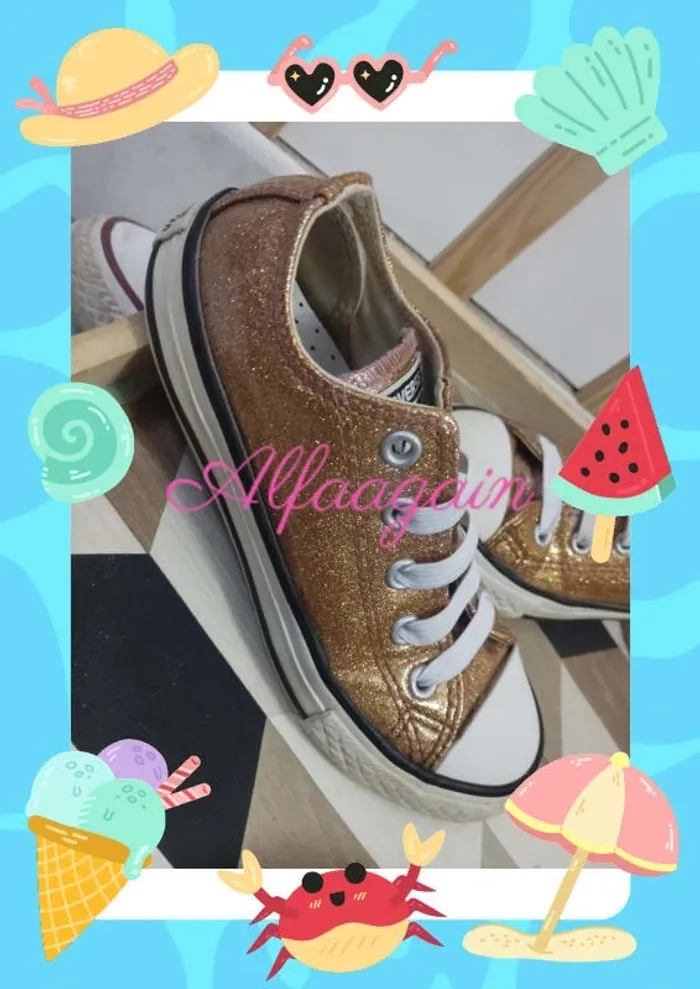 Baskets converse all star paillettes 29 - photo numéro 2