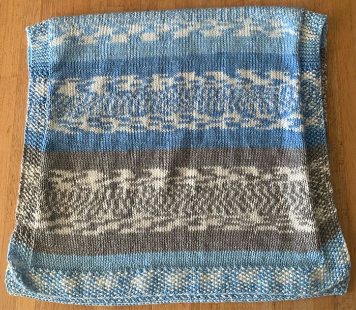 Couverture bébé au tricot