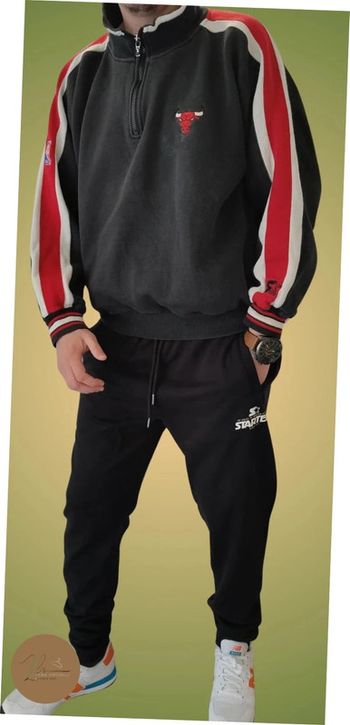 Ensemble Starter Chicago Bull avec logo brodé Bull et NBA