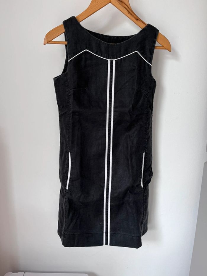 Robe noire en lin - photo numéro 2