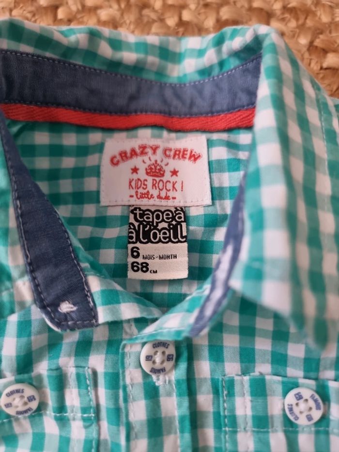 Chemise a carreaux tape a l'œil 6 mois - photo numéro 2
