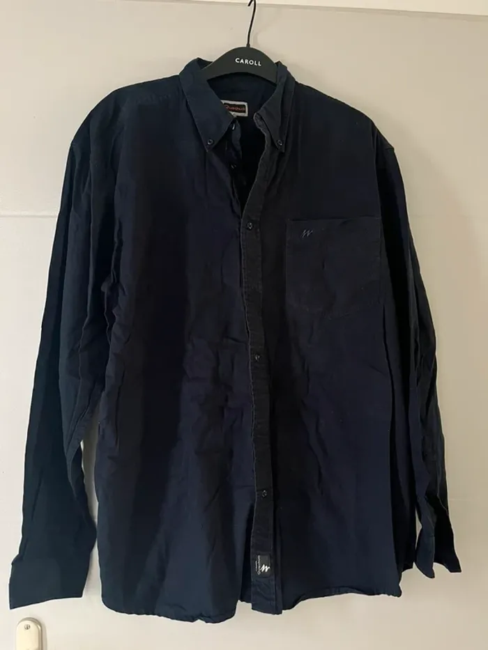 Chemise bleue en coton quechua taille XL - photo numéro 2