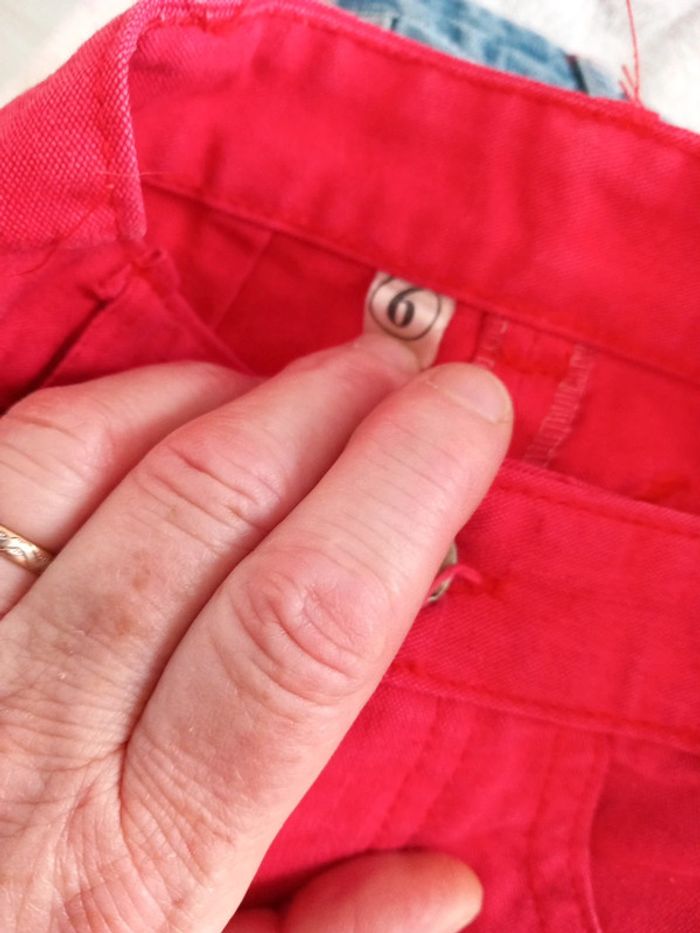 Jupe coton 6ans framboise - photo numéro 3