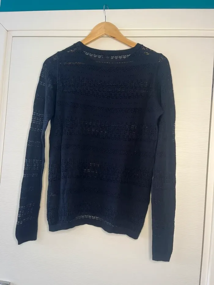 🔹 Pull maille ajourée bleu marine – Pimkie 🔹 - photo numéro 2