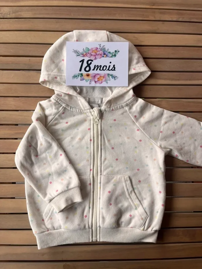 Pull sweat à capuche primark 18 mois
