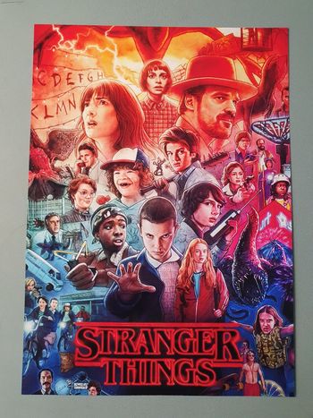 Stranger things A4 poster affiche