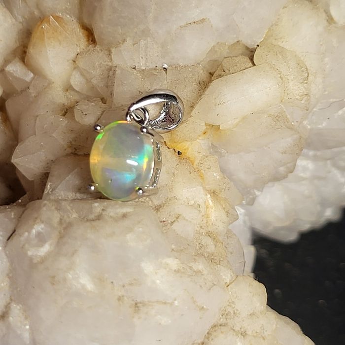 Superbe pendentif en opale welo Éthiopie 🤩 - photo numéro 2