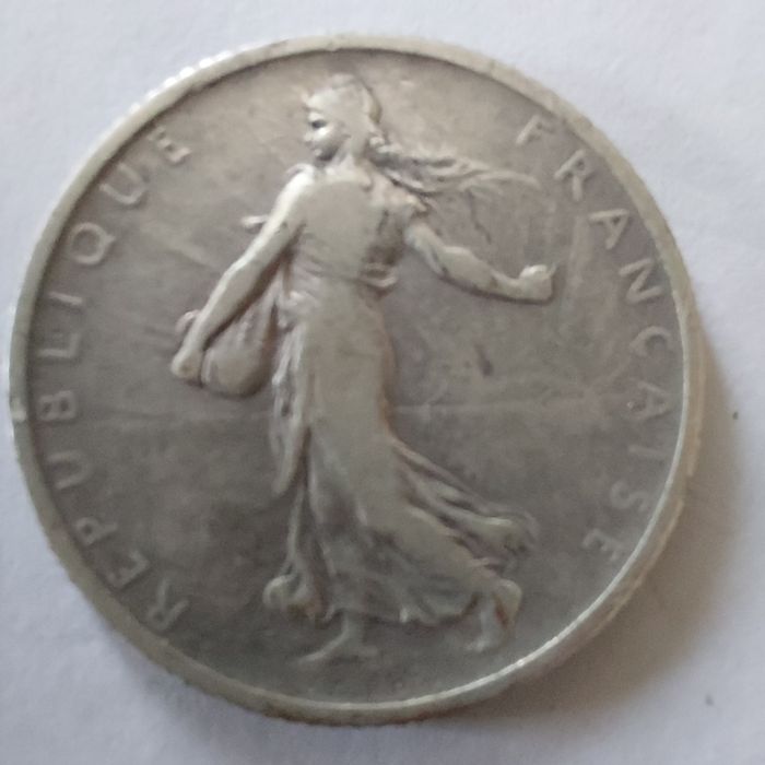 Pièce semeuse 1 Franc 1904 en argent - photo numéro 2