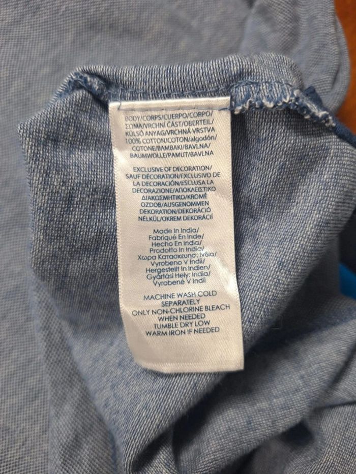 Polo manche courte chaps bleu - taille XL - homme brodé (463) - photo numéro 8