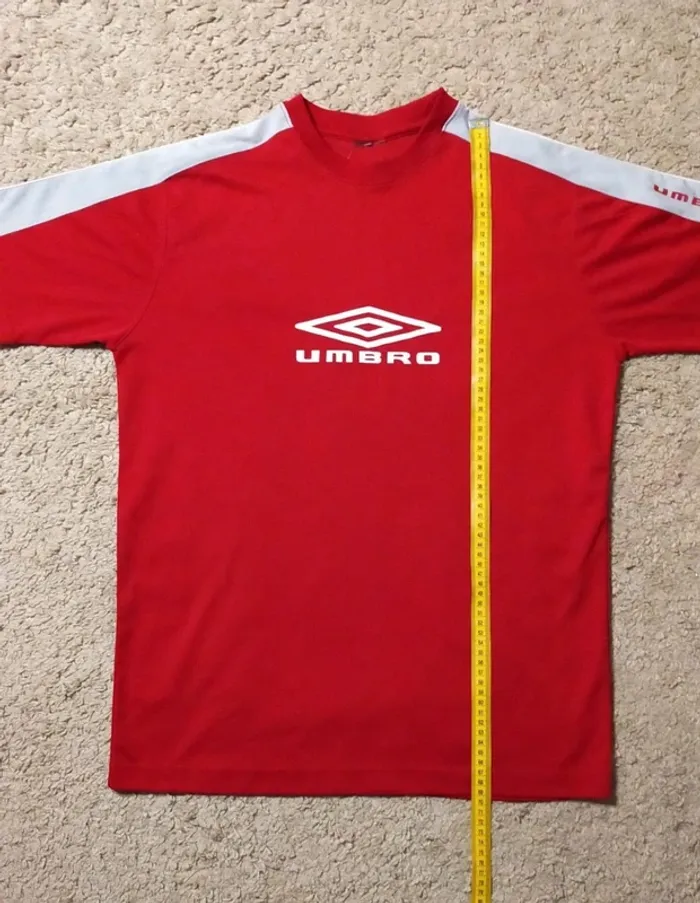 T-shirt Umbro, unisexe, bordeaux, Taille M - photo numéro 2