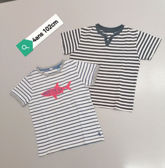 Lot de 2 tee-shirt 4ans Okaidi