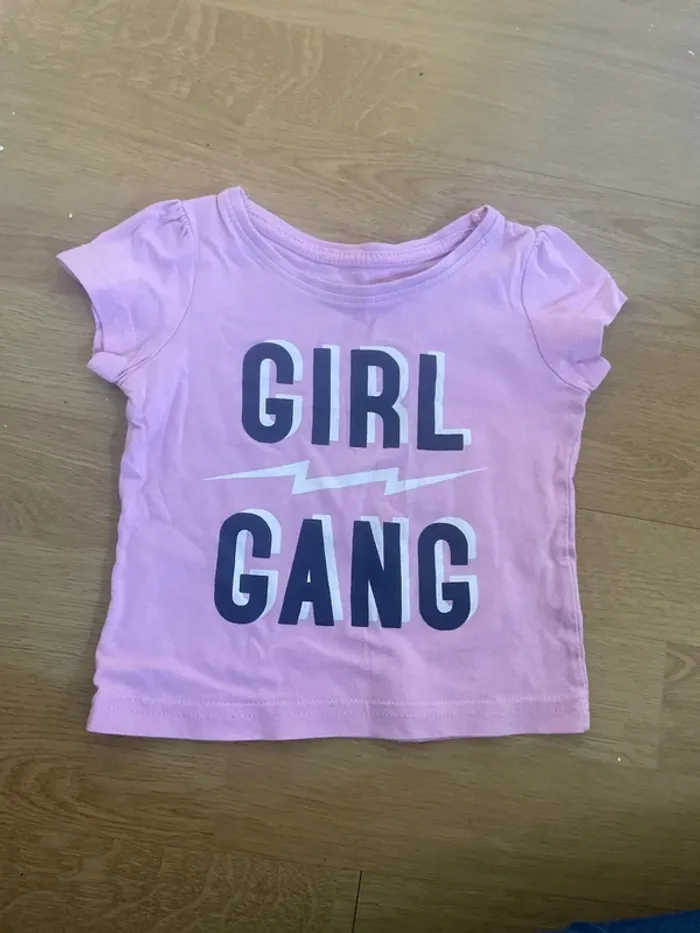 Tee shirt manches courtes fille primark 1 an  12 mois