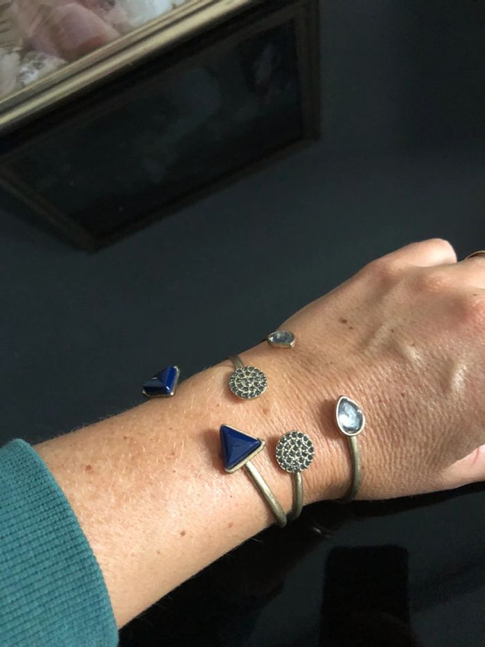 Lot de 3 bracelets géométriques