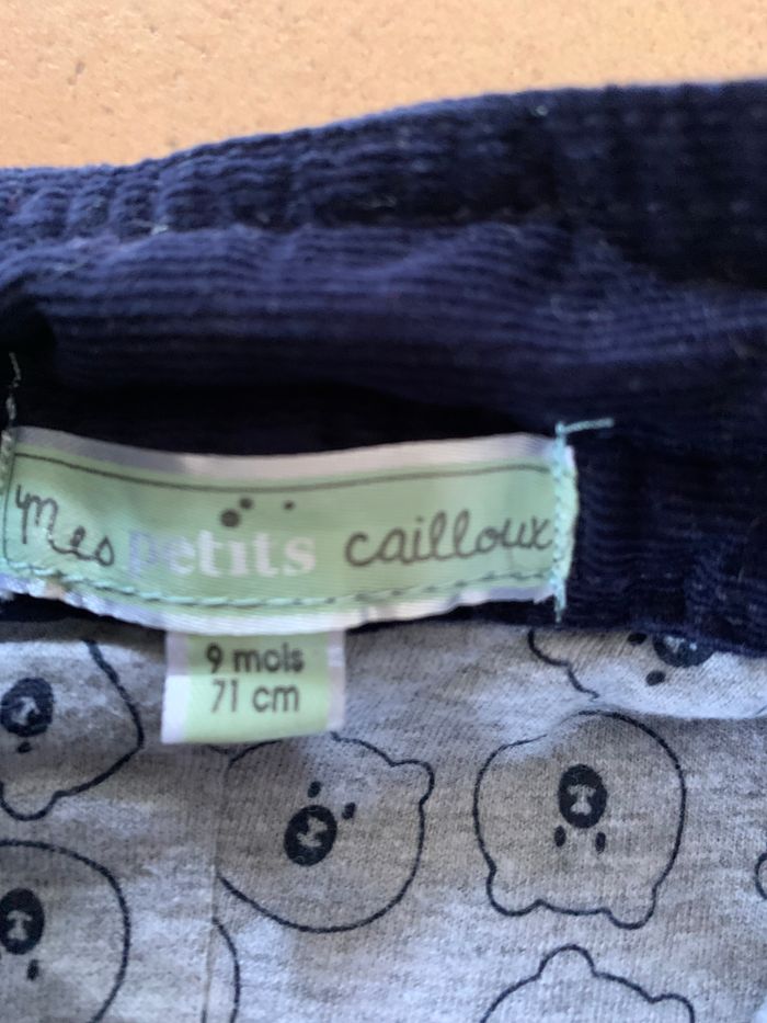 Combinaison velours 9 mois - photo numéro 3