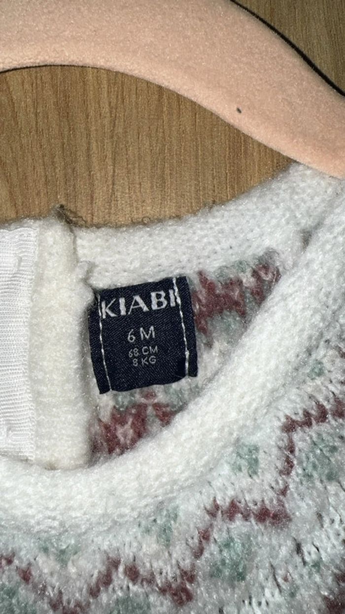 Pull Kiabi taille 6 mois - photo numéro 2