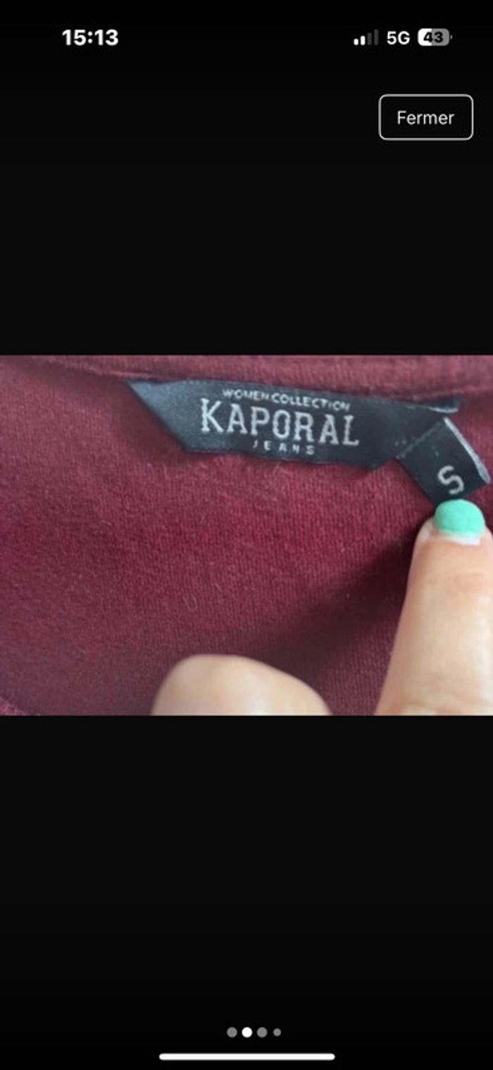 Tee shirt Kaporal taille S - photo numéro 2