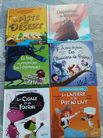 Lot de 6 livres pour 3 euros