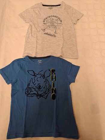 Lot de 2 t shirts rhino 4A Kiabi - TBE