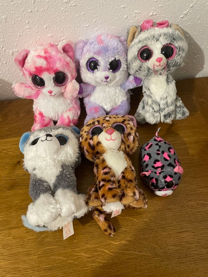 Lot de 6 peluches
