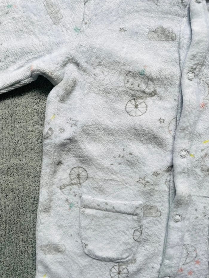 Pyjama velours, taille 12 mois - photo numéro 2