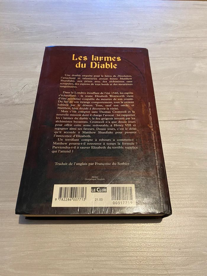 Les larmes du diable Par C. J. Sansom, Françoise Du Sorbier - photo numéro 2
