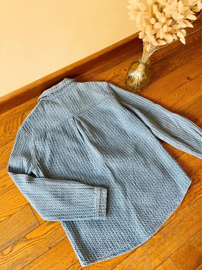 Sublime veste feelhoo en jean bleu à poche et col taille L - photo numéro 9