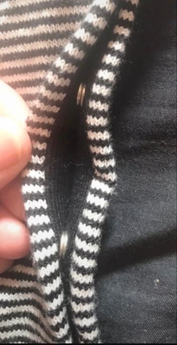 Combinaison intégrale toute douce cachemire bout'chou monoprix milleraies marinière 12 mois neuve