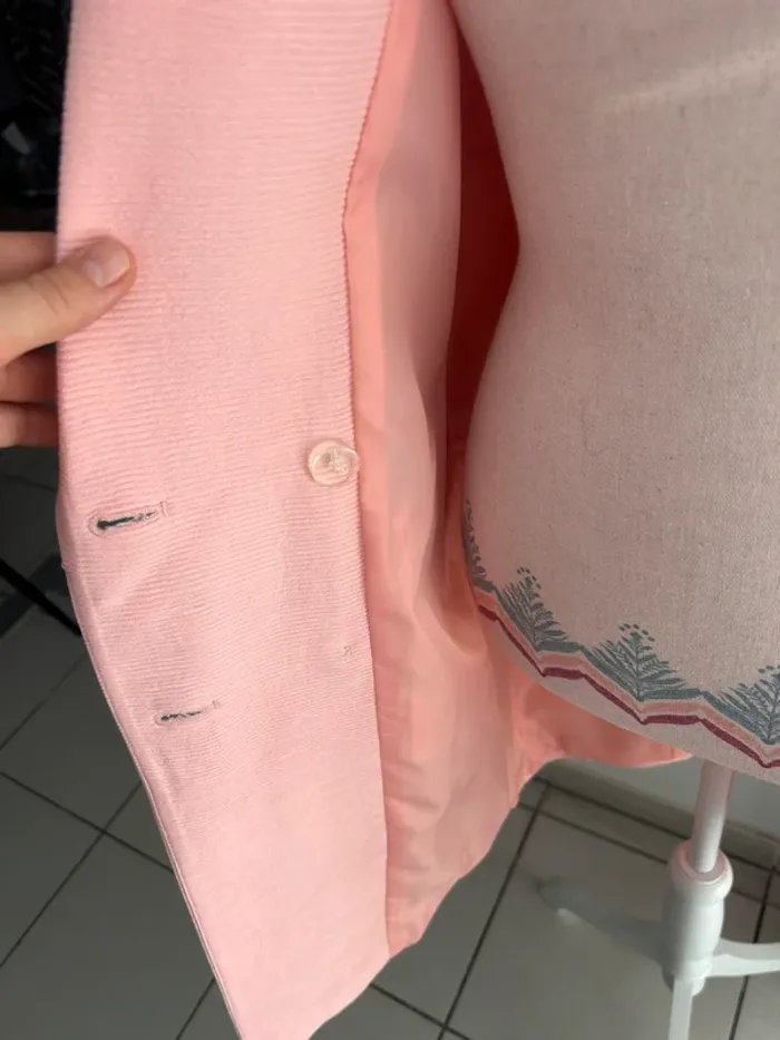 Veste longue rose Kiabi 40 - photo numéro 3