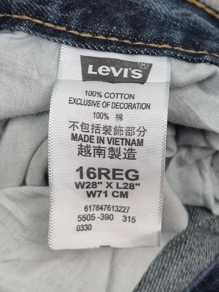 Jeans Levi’s 505 bleu – Taille 36 Femme / 26 US (mesures en photos) - photo numéro 11