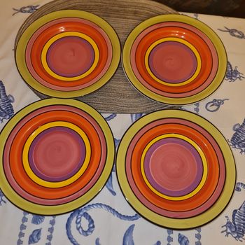 Alinéa 4 assiettes 27cm +4 assiettes dessert 20cm