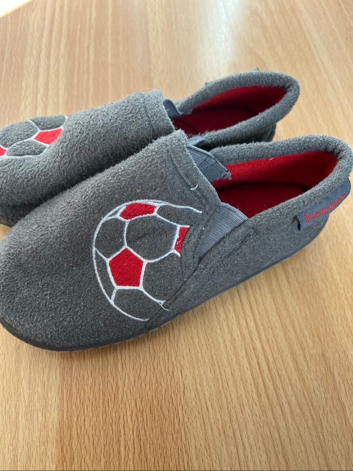 Chaussons Isotoner gris foot - photo numéro 2