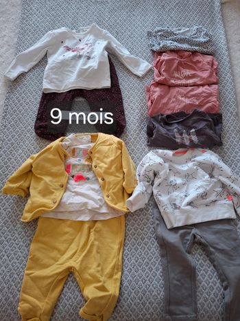 Vêtements fille 9 mois