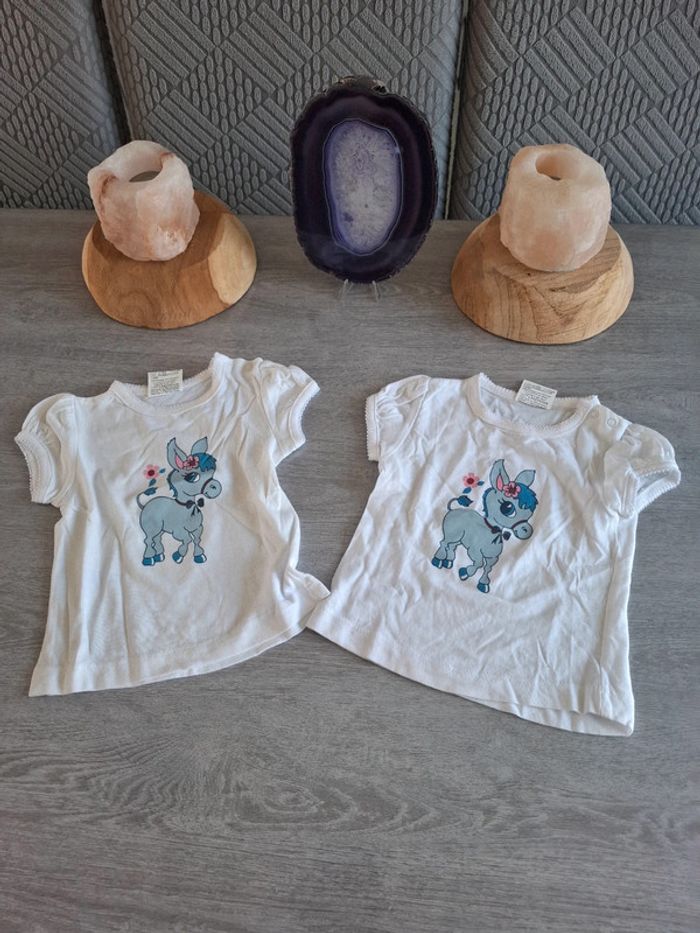 T-shirt blanc 3 mois