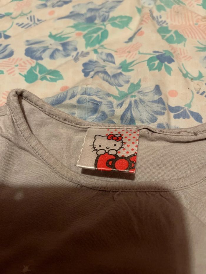 Ensemble jupe et tee shirt manches longues hello kitty 2 ans - photo numéro 6