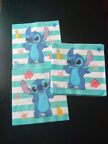 Serviette stitch disney x10