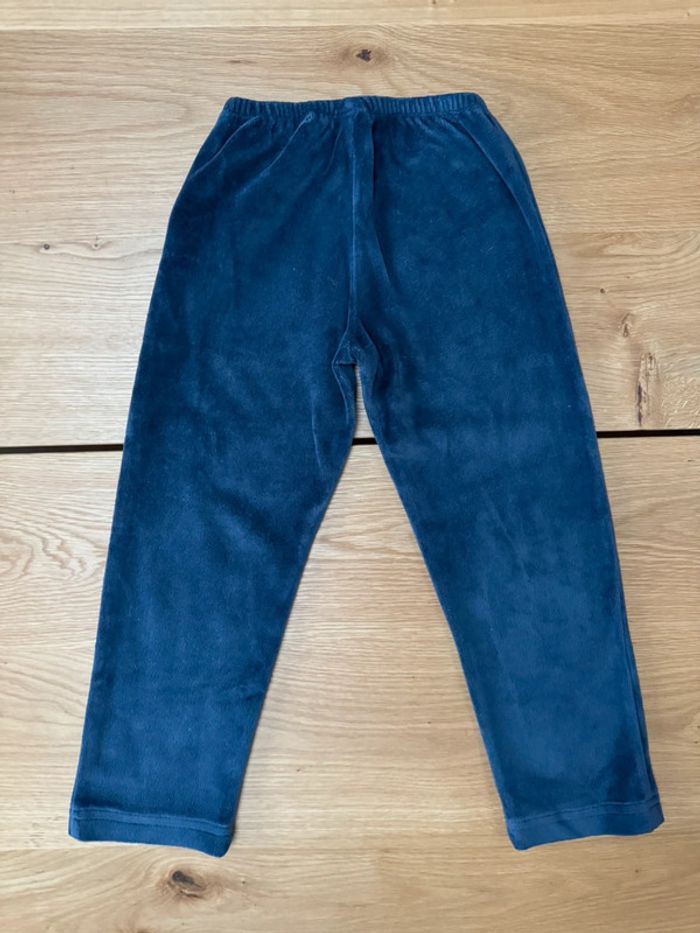Pyjama 2 pièces en velours bleu/bleu marine - Taille 6 Ans - photo numéro 15