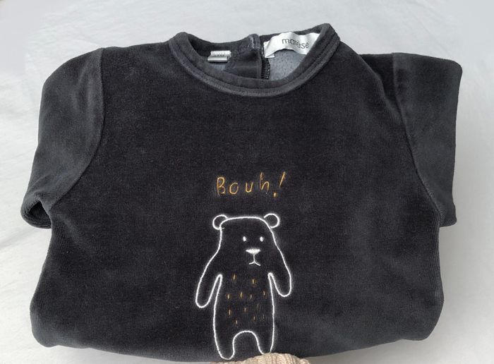 Pyjama velours Marèse 12 mois - photo numéro 4