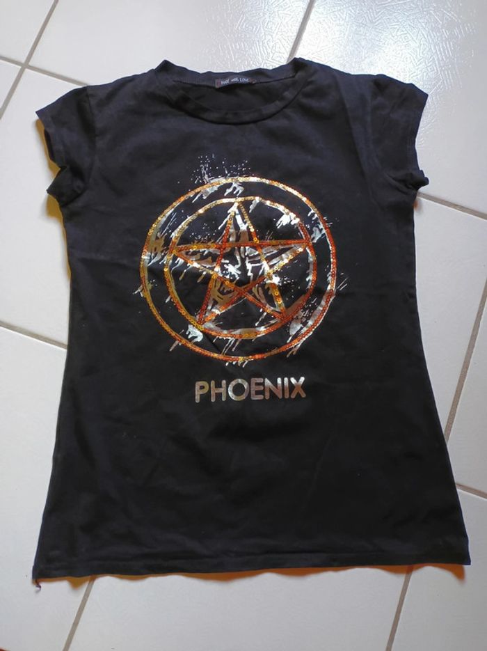 T-shirt femme noir Phœnix - photo numéro 7